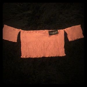 Fashion nova off the shoulder crop top